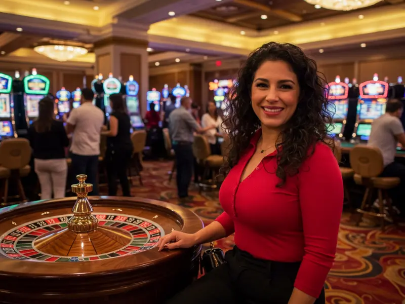 Online Sabong International: Happy woman enjoying roulette and poker games