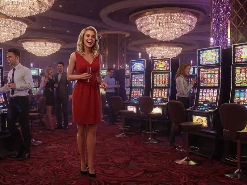 Online Sabong: Happy woman celebrating a win with a drink