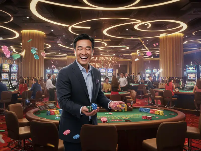 Sabong Betting: Happy man celebrating poker victory online