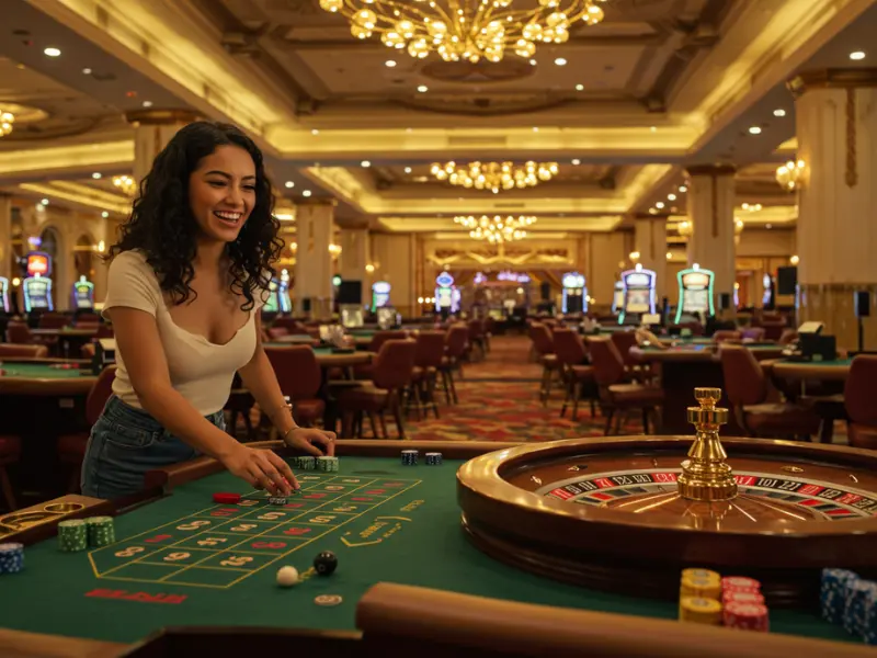 Sabong Betting: Happy woman enjoying roulette and poker games online