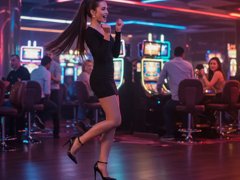 Happy woman enjoying TMTcash App Casino