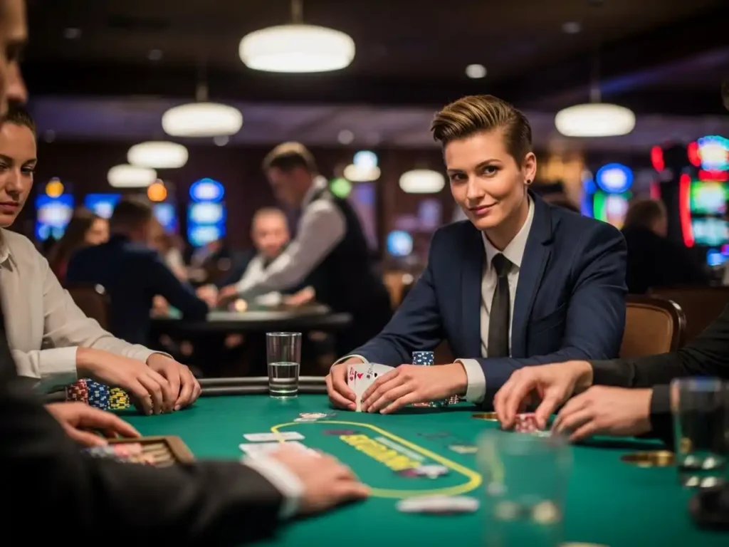 Focused poker player seated at Phclub Online Casino table