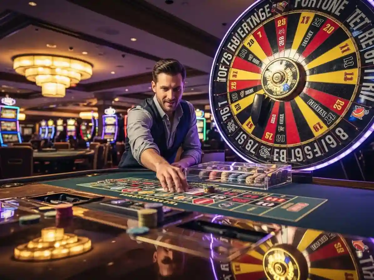 Person spinning the Wheel of Fortune at phjoy casino