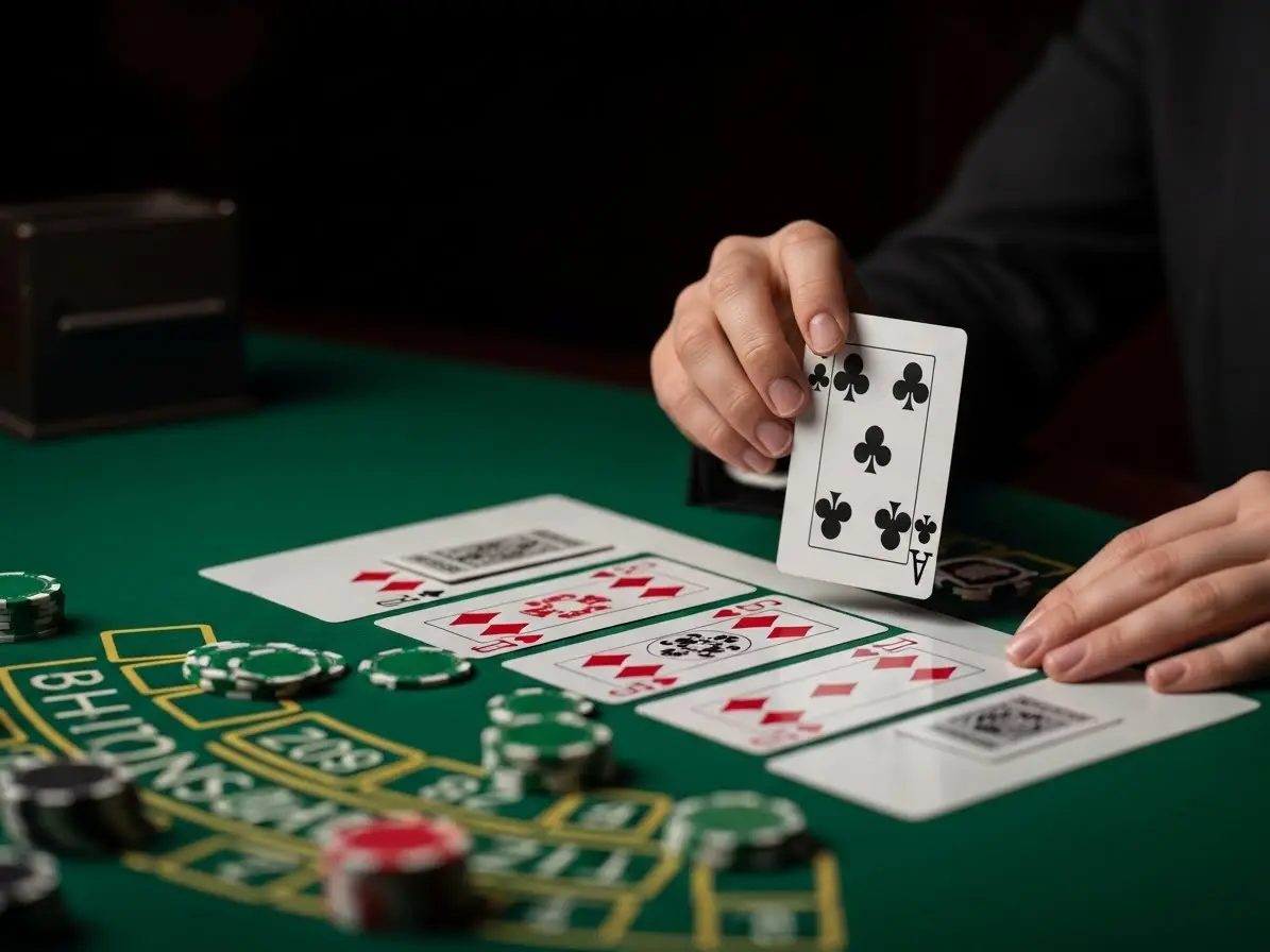 Person playing High Card Draw at sugar bang bang