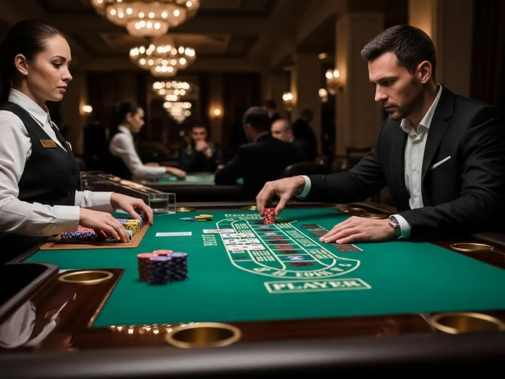 Focused player engaged in baccarat at tmtcash philippines