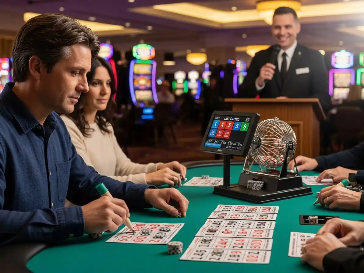 Person playing casino bingo at TMTCash 88