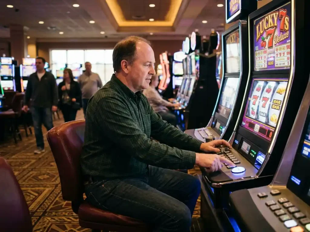 MAN_PLAYING_SLOT - jollibet casino free 100 no deposit bonus