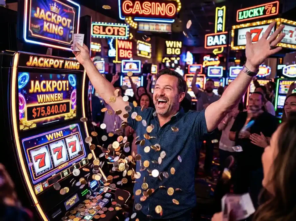Man_celebrating_jackpot- milyon88.com