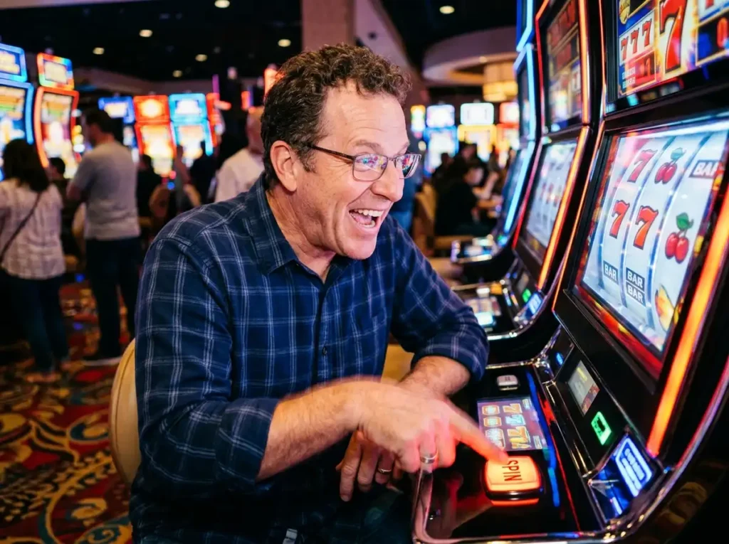 Man_pressing_slot_nice88 free 100