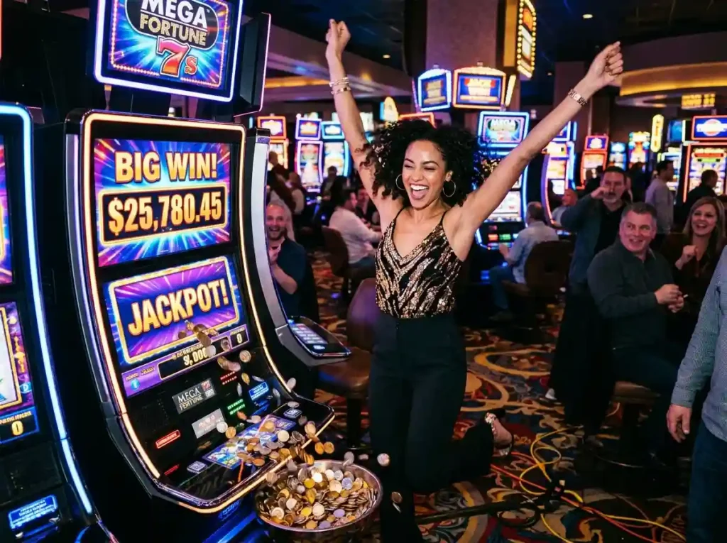 Woman_celebrating_slot - lucky plus 777