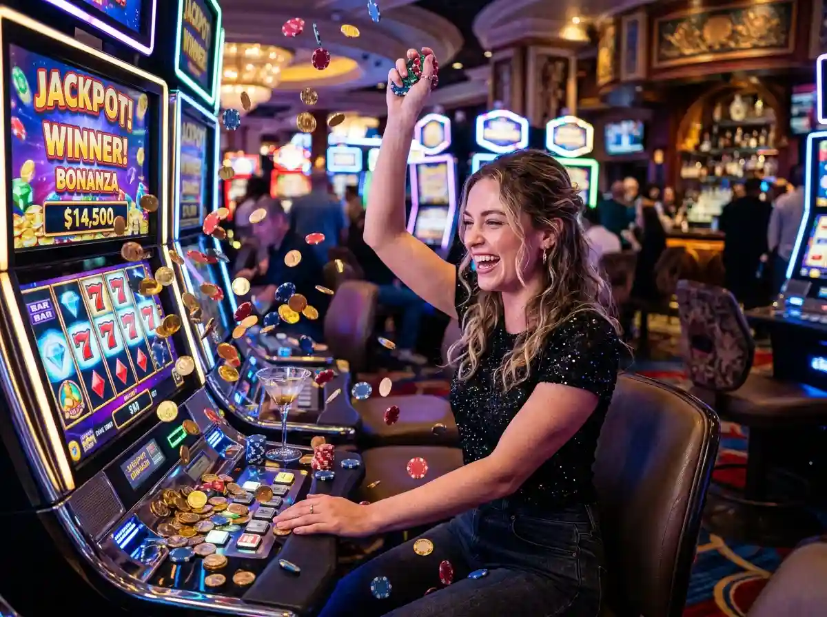 Woman_playing_slot - lucky plus 777