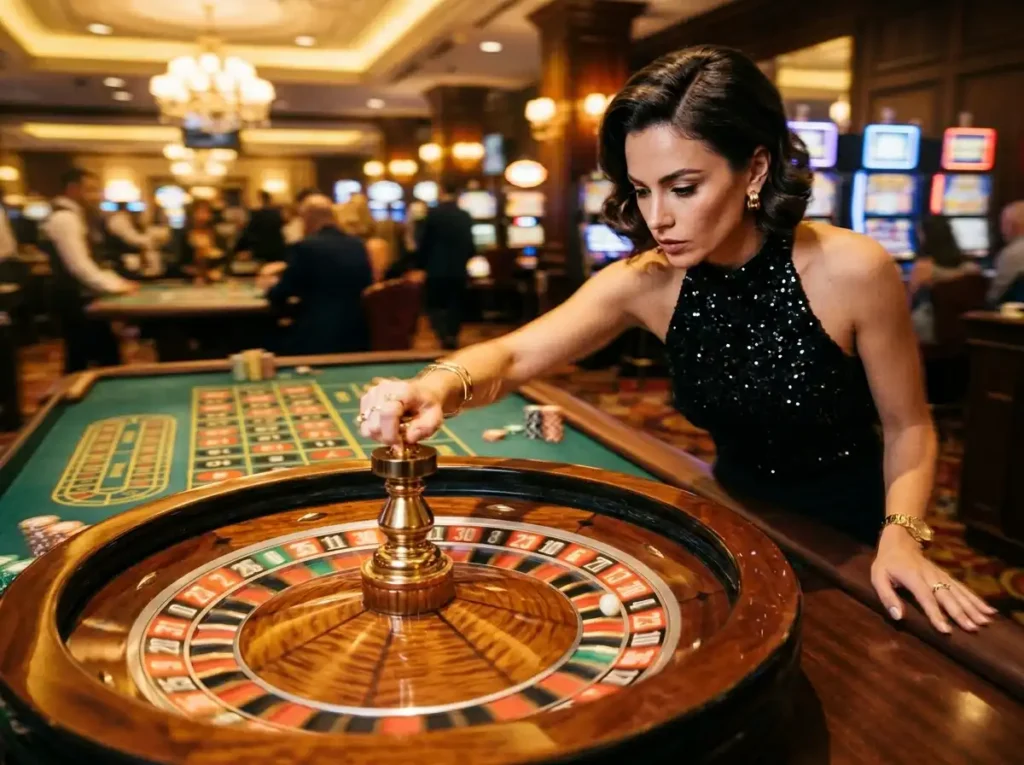 Woman_spinning_roulette - new member register free 100 2023