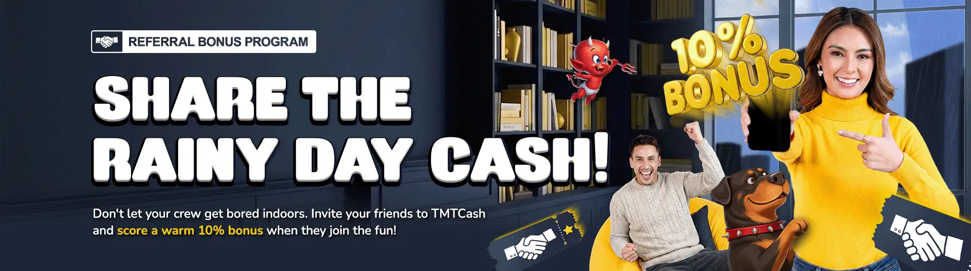 TMTCash - SHARE THE RAINY DAY CASH!